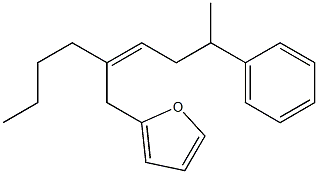 2-[(Z)-2-Butyl-5-phenyl-2-hexenyl]furan Structure
