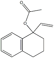 1,2,3,4-テトラヒドロ-1-アセトキシ-1-エテニルナフタレン 化学構造式