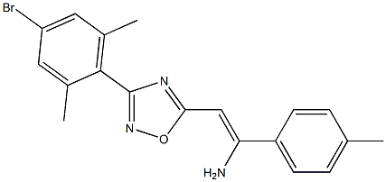 5-[(Z)-2-Amino-2-(4-methylphenyl)ethenyl]-3-(4-bromo-2,6-dimethylphenyl)-1,2,4-oxadiazole