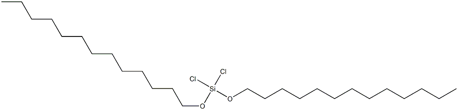 ジクロロビス(トリデシルオキシ)シラン 化学構造式