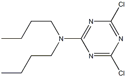 4,6-ジクロロ-N,N-ジブチル-1,3,5-トリアジン-2-アミン 化学構造式