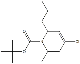 1-tert-Butyloxycarbonyl-4-chloro-1,2-dihydro-6-methyl-2-propylpyridine Struktur