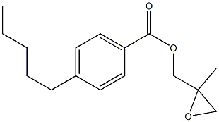 4-ペンチル安息香酸2-メチルグリシジル 化学構造式