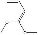 1,1-ジメトキシ-1,3-ブタジエン 化学構造式
