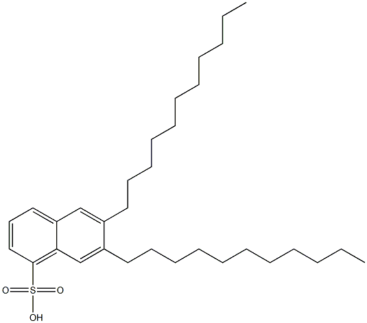 6,7-Diundecyl-1-naphthalenesulfonic acid Structure