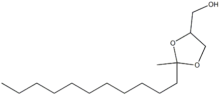 2-Undecyl-2-methyl-4-(hydroxymethyl)-1,3-dioxolane Structure
