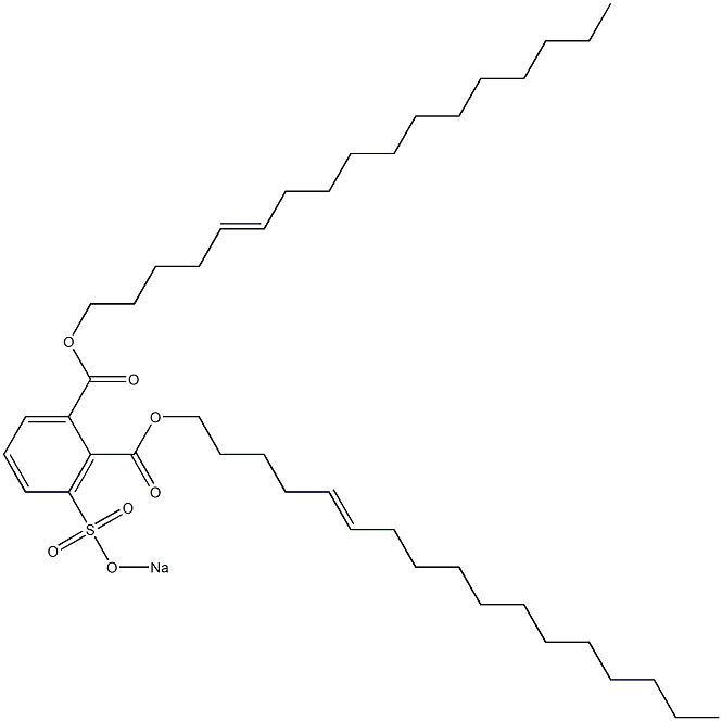 3-(Sodiosulfo)phthalic acid di(5-heptadecenyl) ester Struktur