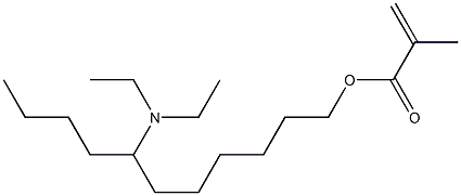 Methacrylic acid 7-(diethylamino)undecyl ester Struktur