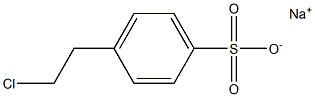 p-(2-Chloroethyl)benzenesulfonic acid sodium salt Structure