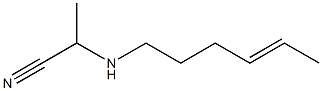 2-(4-Hexenylamino)propiononitrile Structure