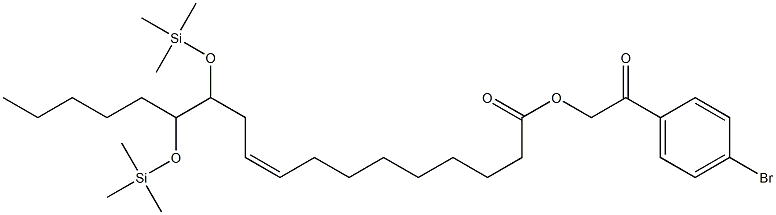 (Z)-12,13-Bis[(trimethylsilyl)oxy]-9-octadecenoic acid 2-(4-bromophenyl)-2-oxoethyl ester