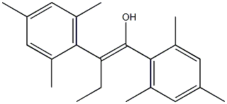 (Z)-1,2-Bis(2,4,6-trimethylphenyl)-1-buten-1-ol Struktur