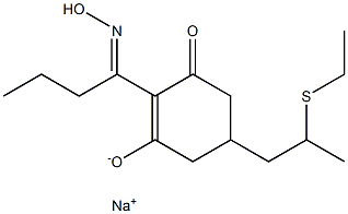 Sodium 5-(2-ethylthiopropyl)-2-[1-(hydroxyimino)butyl]-3-oxo-1-cyclohexene-1-olate