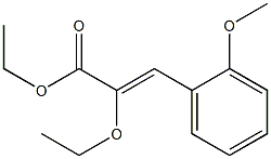 (Z)-3-(2-Methoxyphenyl)-2-ethoxyacrylic acid ethyl ester Structure