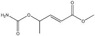 (E)-4-Carbamoyloxy-2-pentenoic acid methyl ester