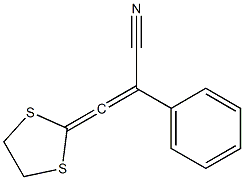3-(1,3-Dithiolan-2-ylidene)-2-phenylacrylonitrile Structure