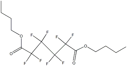 オクタフルオロアジピン酸ジブチル 化学構造式