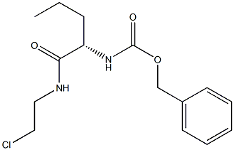 [(S)-1-[(2-Chloroethyl)carbamoyl]butyl]carbamic acid benzyl ester Structure