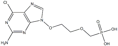 9-[2-(Phosphonomethoxy)ethoxy]-2-amino-6-chloro-9H-purine