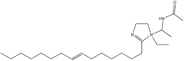 1-[1-(Acetylamino)ethyl]-1-ethyl-2-(7-pentadecenyl)-2-imidazoline-1-ium Structure