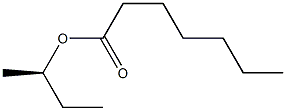 (-)-Heptanoic acid (R)-sec-butyl ester Structure