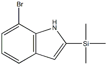 2-Trimethylsilyl-7-bromo-1H-indole Struktur