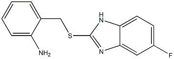 5-Fluoro-2-[[2-[amino]benzyl]thio]-1H-benzimidazole Structure