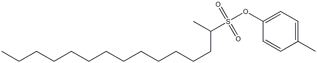 2-Pentadecanesulfonic acid 4-methylphenyl ester Struktur