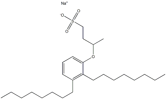 3-(2,3-Dioctylphenoxy)butane-1-sulfonic acid sodium salt