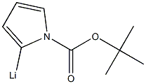 2-リチオ-1H-ピロール-1-カルボン酸tert-ブチル 化学構造式