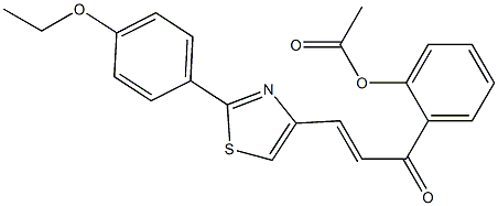 1-(2-Acetoxyphenyl)-3-[2-(4-ethoxyphenyl)thiazol-4-yl]-2-propen-1-one