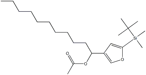 Acetic acid 1-[5-(tert-butyldimethylsilyl)-3-furyl]undecyl ester|