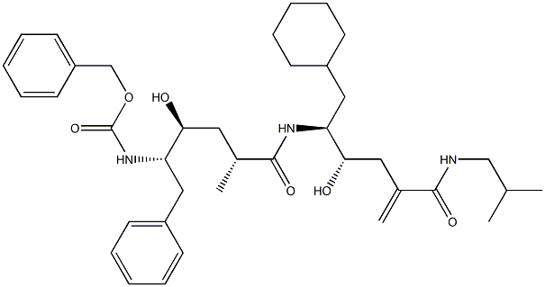 (4S,5S)-6-Cyclohexyl-5-[[(2R,4S,5S)-6-phenyl-5-(benzyloxycarbonylamino)-4-hydroxy-2-methylhexanoyl]amino]-4-hydroxy-2-methylene-N-(2-methylpropyl)hexanamide