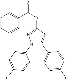 1-(4-Fluorophenyl)-5-(4-chlorophenyl)-1H-1,2,4-triazol-3-ol benzoate Structure