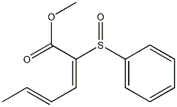(2E,4E)-2-Phenylsulfinyl-2,4-hexadienoic acid methyl ester
