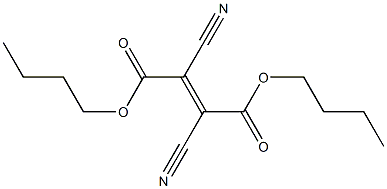 (E)-2,3-Dicyano-2-butenedioic acid dibutyl ester Structure