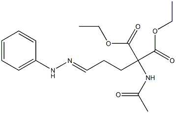 1-Acetylamino-4-(2-phenylhydrazono)-1,1-butanedicarboxylic acid diethyl ester