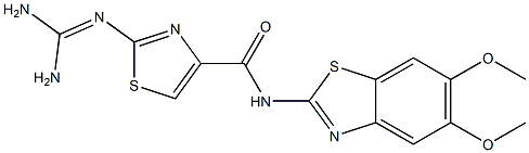 2-(Diaminomethyleneamino)-N-(5,6-dimethoxy-2-benzothiazolyl)thiazole-4-carboxamide