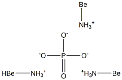 Phosphoric acid berylliumammonium salt Structure