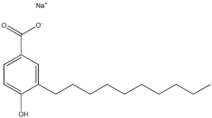 3-Decyl-4-hydroxybenzoic acid sodium salt