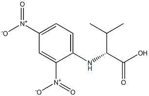 (R)-3-Methyl-2-[(2,4-dinitrophenyl)amino]butyric acid Struktur