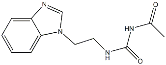 1-Acetyl-3-[2-(1H-benzimidazol-1-yl)ethyl]urea 结构式