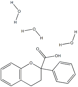 Flavianic acid trihydrate Struktur