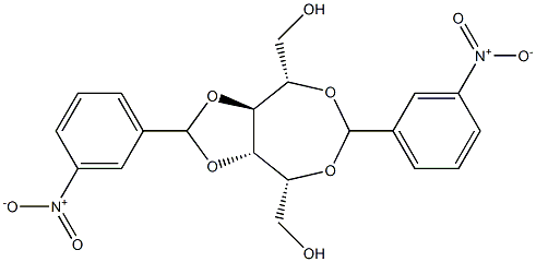 2-O,5-O:3-O,4-O-Bis(3-nitrobenzylidene)-L-glucitol Structure