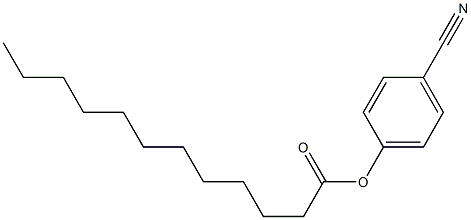 ラウリン酸4-シアノフェニル 化学構造式