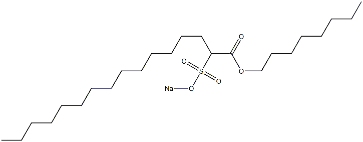 2-(Sodiosulfo)hexadecanoic acid octyl ester