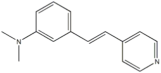 4-(3-(ジメチルアミノ)スチリル)ピリジン 化学構造式