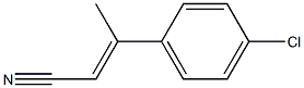 (E)-3-(4-Chlorophenyl)-2-butenenitrile Structure