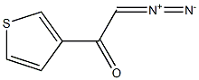 2-ジアゾ-1-(3-チエニル)エタノン 化学構造式