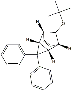 (1S,2R,4S,5R)-8-(tert-Butyloxy)-3,3-diphenyltricyclo[3.2.1.02,4]oct-6-ene 结构式
